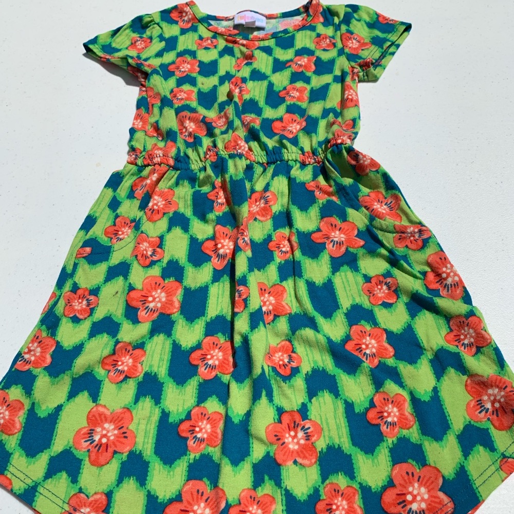 LuLaRoe Girls Dress Size 6